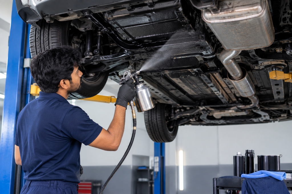 Underbody Anti-Rust + Silencer Spray - A1 Car Wash Service